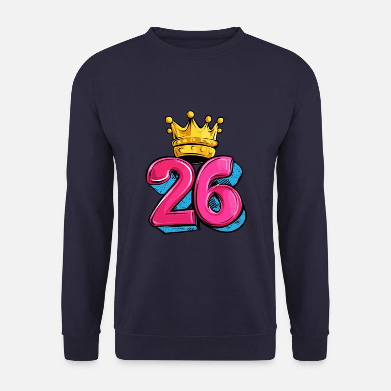 26 Zahl Krone - Unisex Pullover - Navy