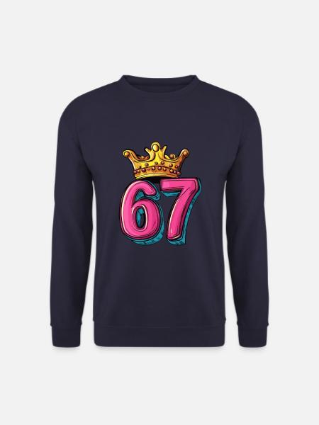67 Number Krone - Unisex Sweatshirt - navy