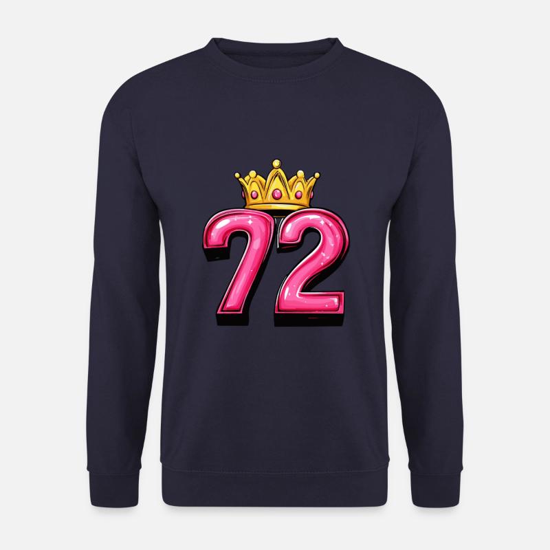72 Zahl Krone - Unisex Pullover - Navy