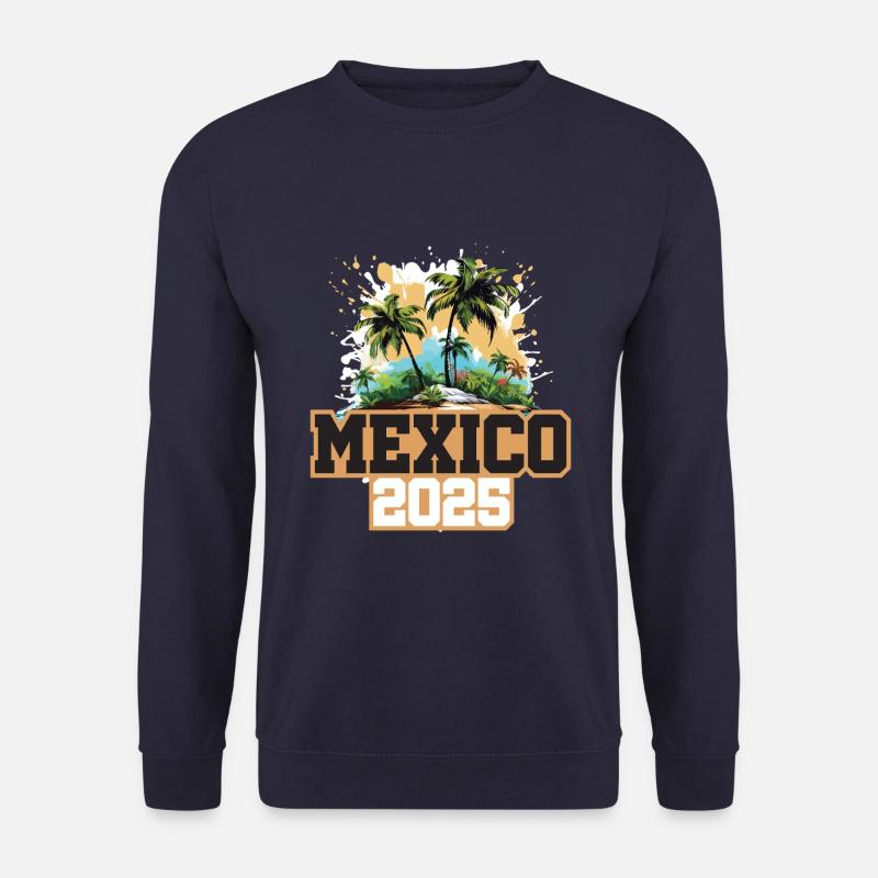 Mexiko 2025 Palmen - Unisex Pullover - Navy