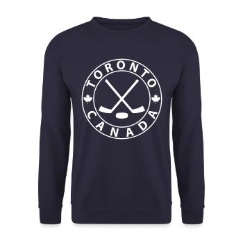 Toronto Hockey - Unisex Sweatshirt - navy - Front - Alina (178cm) & Michal (187cm)