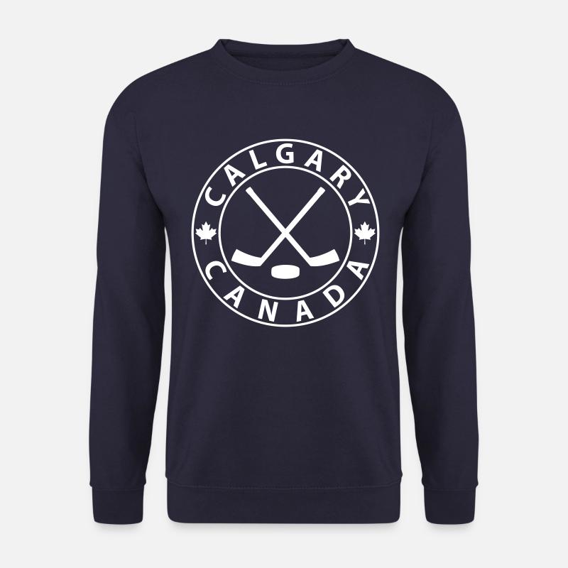 Calgary Eishockey - Unisex Pullover - Navy