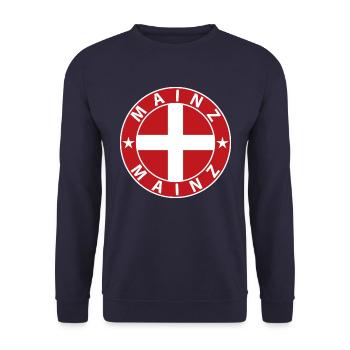 Mainz - Unisex Pullover - Navy - Vorne - Alina (178cm) & Michal (187cm)