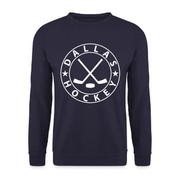 Dallas Eishockey - Unisex Pullover - Navy - Vorne - Alina (178cm) & Michal (187cm)