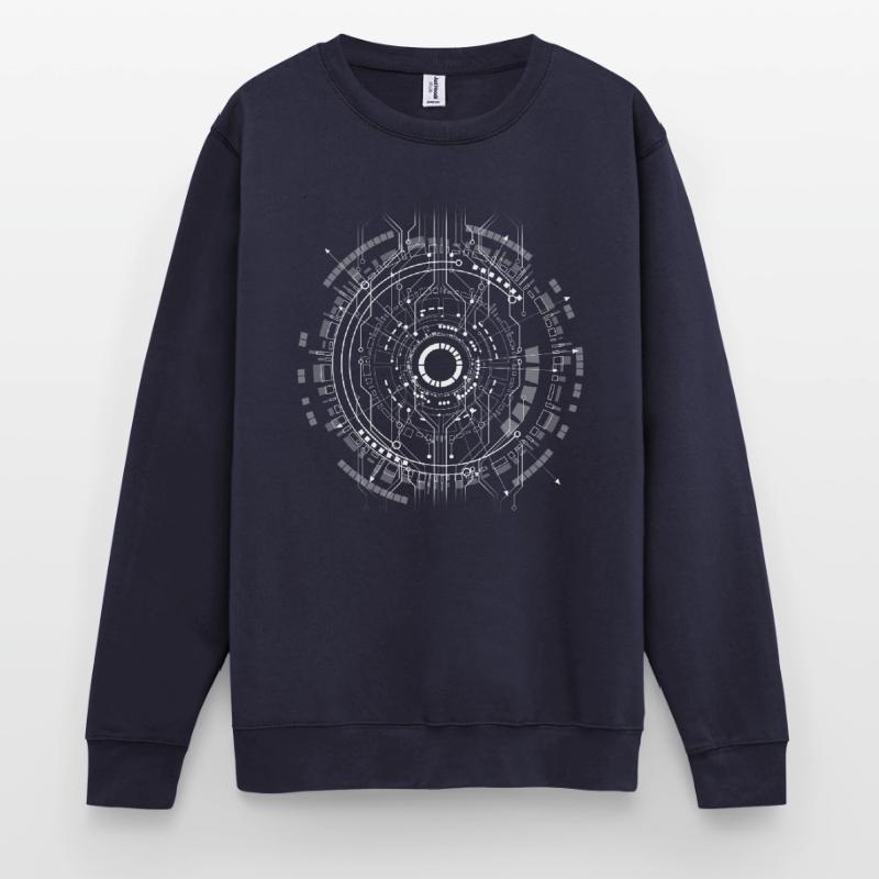 carte d’ordinateur core cpu pc code programme nerd lo Sweat-shirt Unisexe