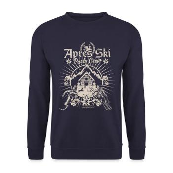 Apres Ski Party Crew - Unisex Pullover - Navy - Vorne - Alina (178cm) & Michal (187cm)