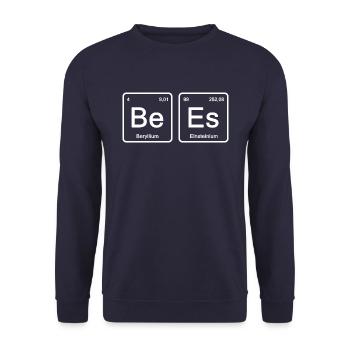 Imker Chemisches Element - Unisex Pullover - Navy - Vorne - Alina (178cm) & Michal (187cm)