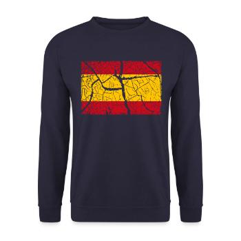Spanien - Unisex Pullover - Navy - Vorne - Alina (178cm) & Michal (187cm)