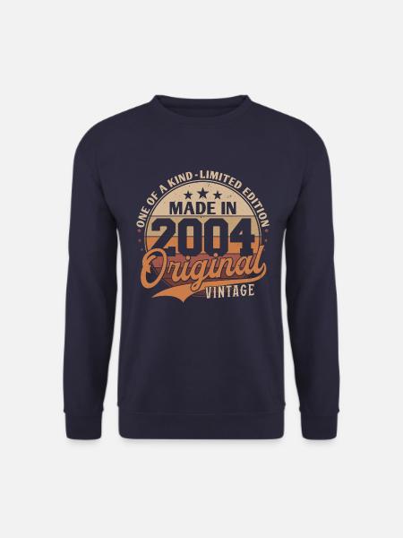 Original 2004 Vintage Jahrgang Geburtstag Geschenk - Unisex Pullover - Navy
