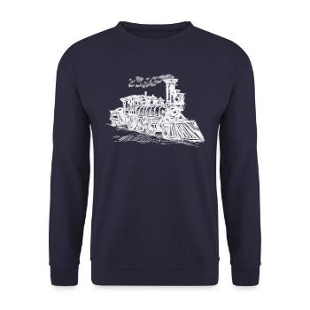 Zug - Unisex Pullover - Navy - Vorne - Alina (178cm) & Michal (187cm)