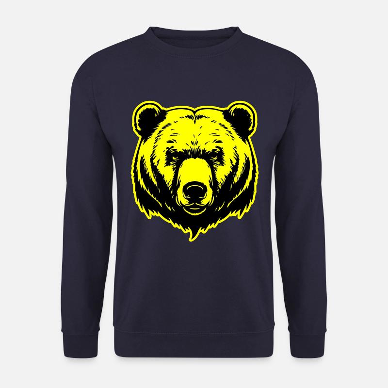 Bär Grizzly Kopf - Unisex Pullover - Navy