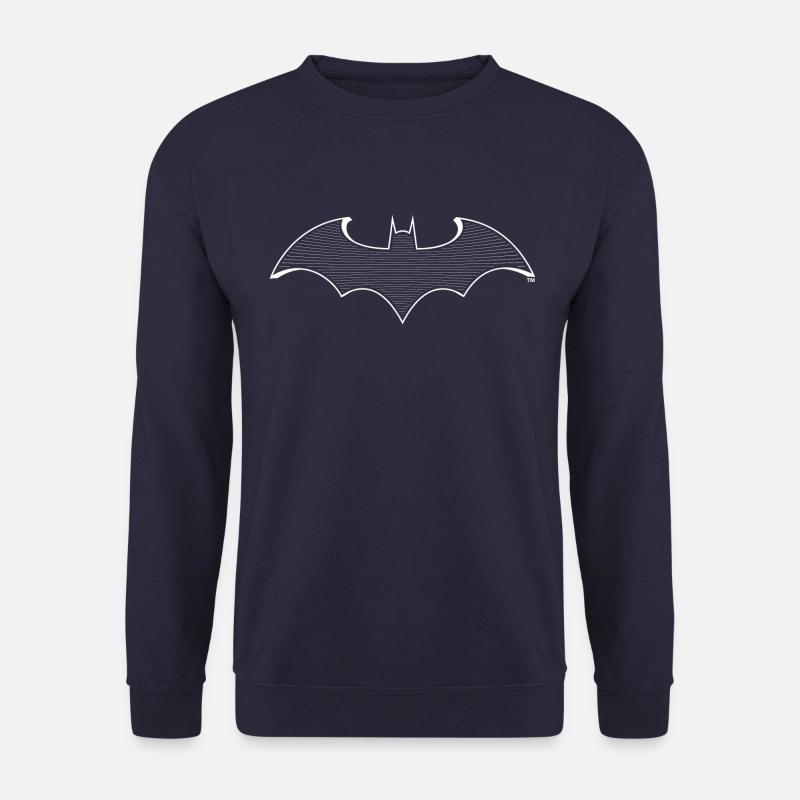 DC Comics Batman Logo Streifen - Unisex Pullover - Navy