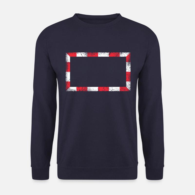 Rahmen / Rot- Weiss - Unisex Pullover - Navy