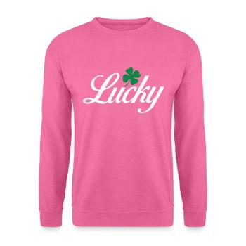 Glückstag Irland Feiertag Glück St. Patrick's Day - Unisex Pullover - Pink - Vorne