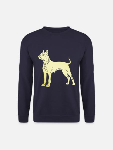 Pit Terrier Dog Silhouette - Unisex Sweatshirt - navy