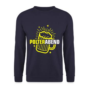 Polterabend Bier - Unisex Pullover - Navy - Vorne - Alina (178cm) & Michal (187cm)