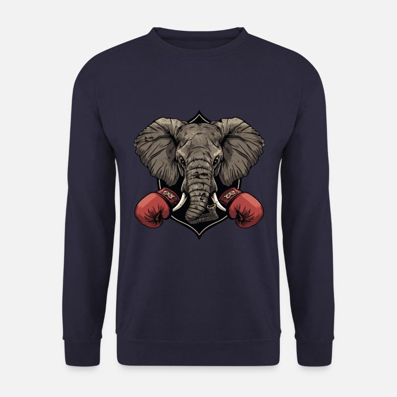 Elefant Boxer MMA Logo - Unisex Pullover - Navy