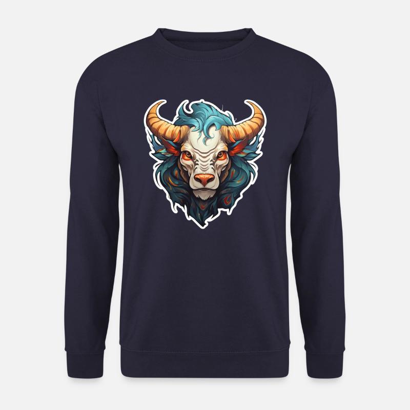 Anime Löwen-Stier Fabelwesen - Unisex Pullover - Navy