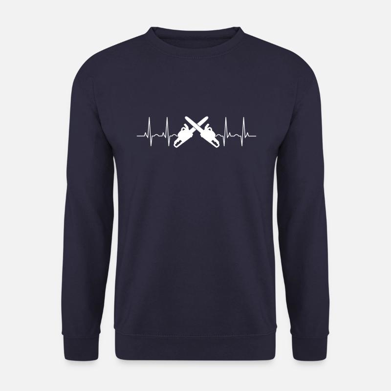 Chainsaws heartbeat - Unisex Sweatshirt - navy