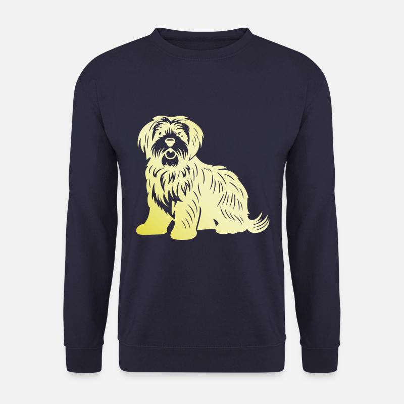 Havanese Hund Silhouette - Unisex Pullover - Navy