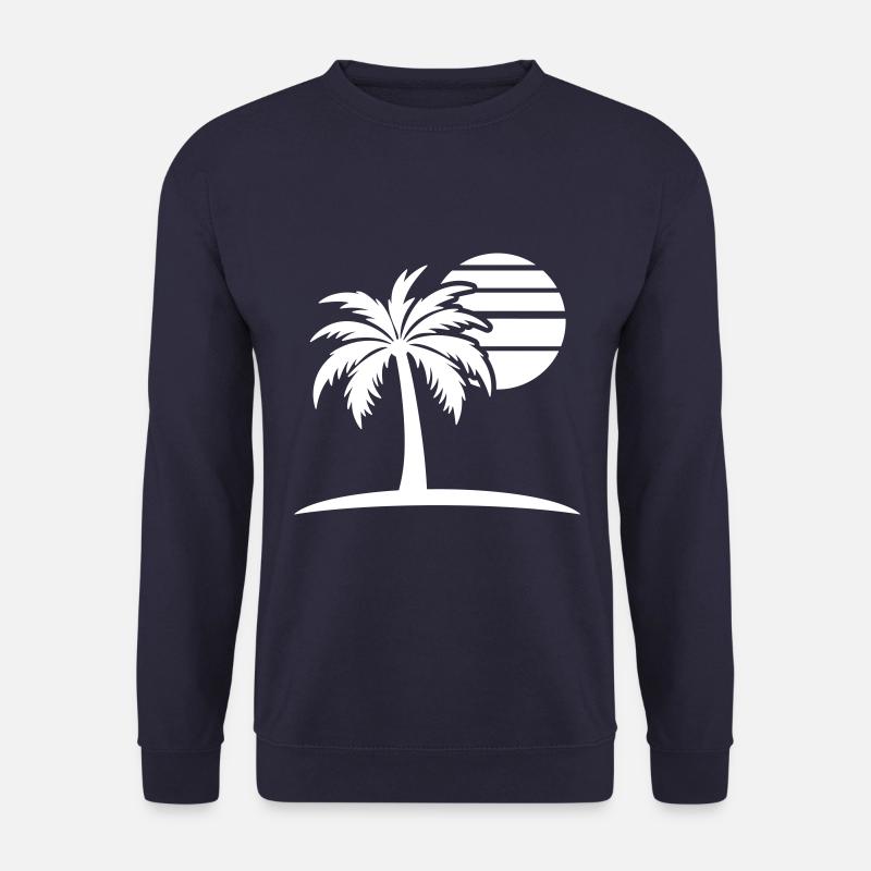 Palm Tree Sun Island - Unisex Sweatshirt - navy