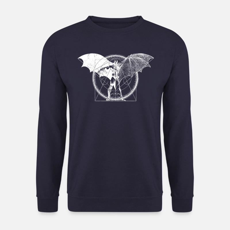 Batman Dark white Flügel - Unisex Pullover - Navy