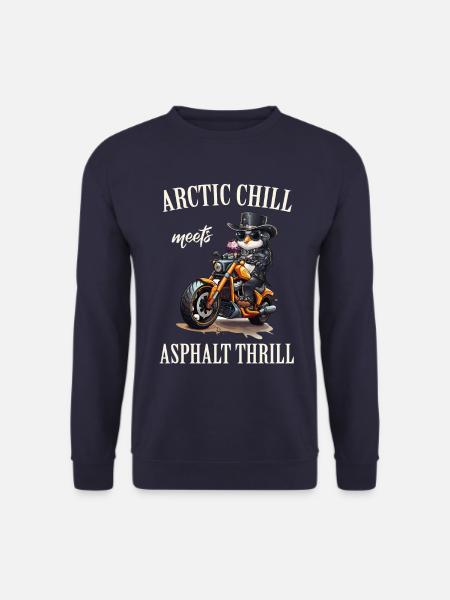Motorrad, Bike, Biker - Unisex Pullover - Navy