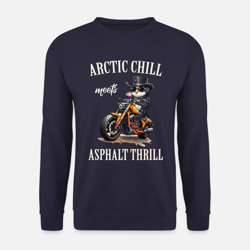 Motorrad, Bike, Biker - Unisex Pullover - Navy