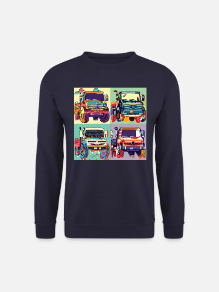 Unimog - Modern - Warhol - Universal Motorgerät - Unisex Pullover - Navy