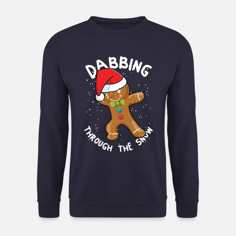 Dabbing Gingerbread - Unisex Sweatshirt - navy