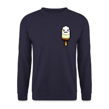 Angry Ice Cream - Unisex Sweatshirt - navy - Front - Alina (178cm) & Michal (187cm)