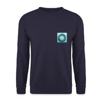 Aqua Marine Serenity - Unisex Pullover - Navy - Vorne - Alina (178cm) & Michal (187cm)