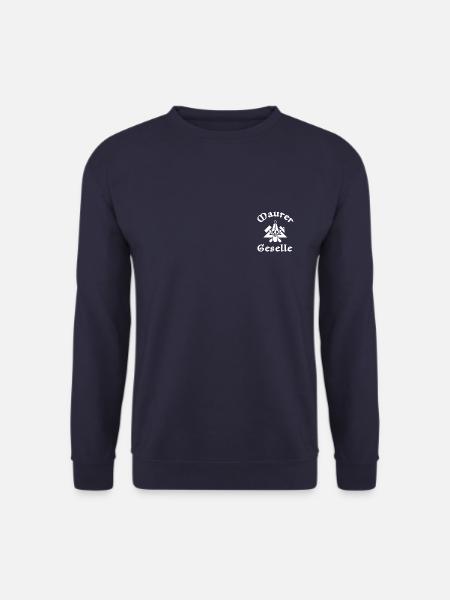 Maurergeselle Zunftzeichen Weiss - Unisex Pullover - Navy