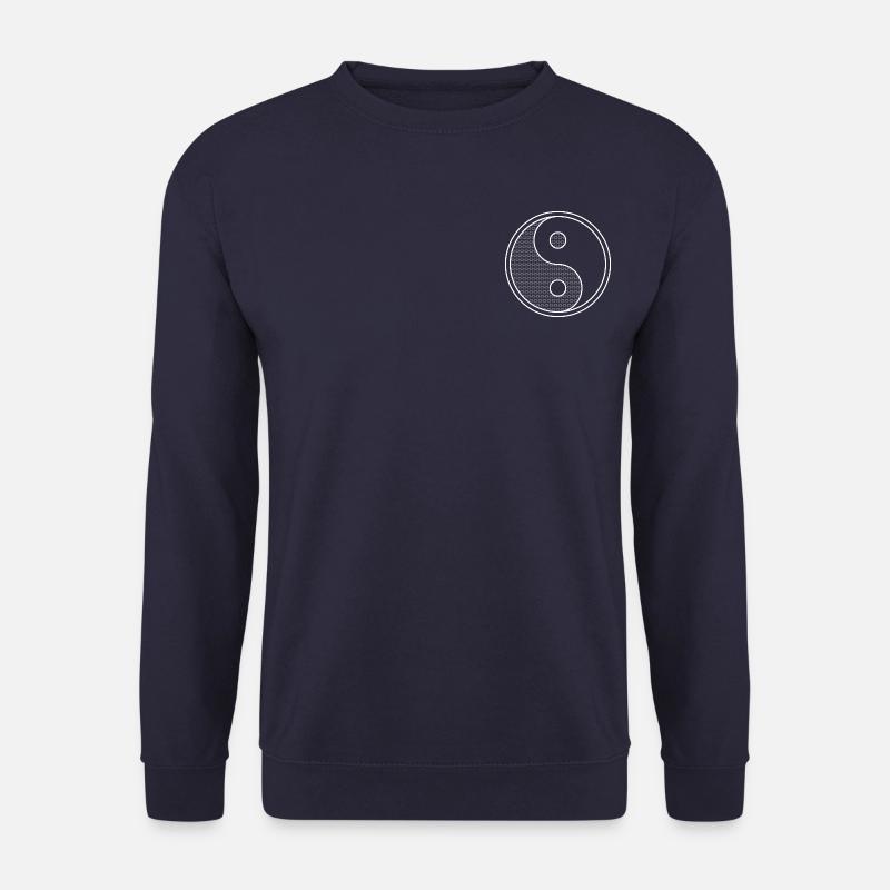 YinYang (white) - Unisex Pullover - Navy