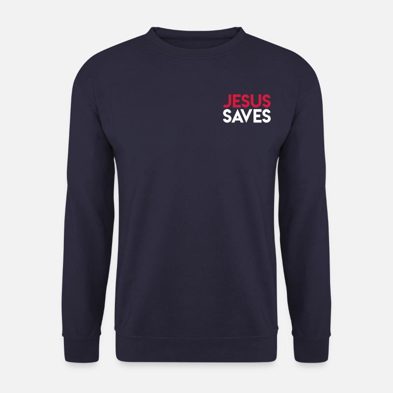 Jesus rettet - Unisex Pullover - Navy