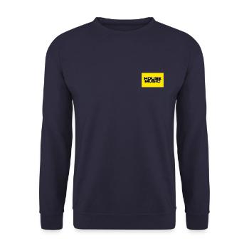 House Music Yellow Collection - Limitierte Auflage - Unisex Pullover - Navy - Vorne - Alina (178cm) & Michal (187cm)