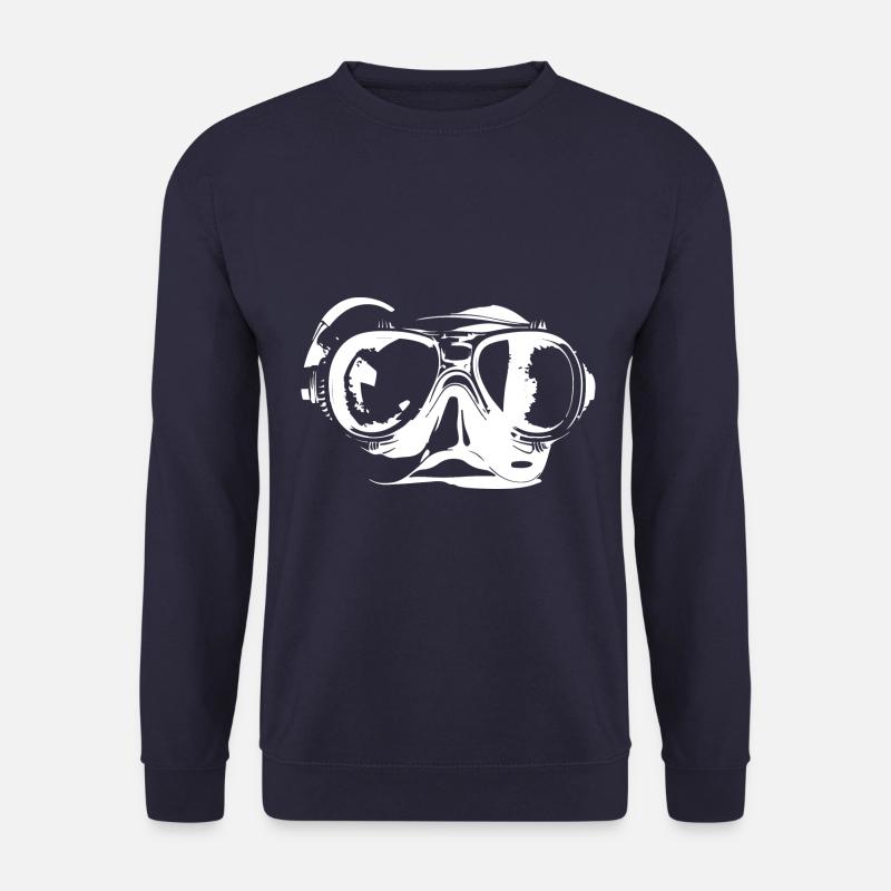 Symboles de plongée Goggles - Sweat-shirt Unisexe - marine