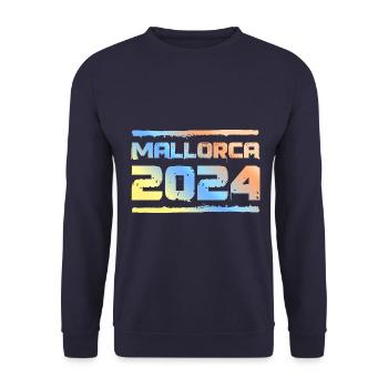 Mallorca 2024 Bunt - Unisex Pullover - Navy - Vorne - Alina (178cm) & Michal (187cm)
