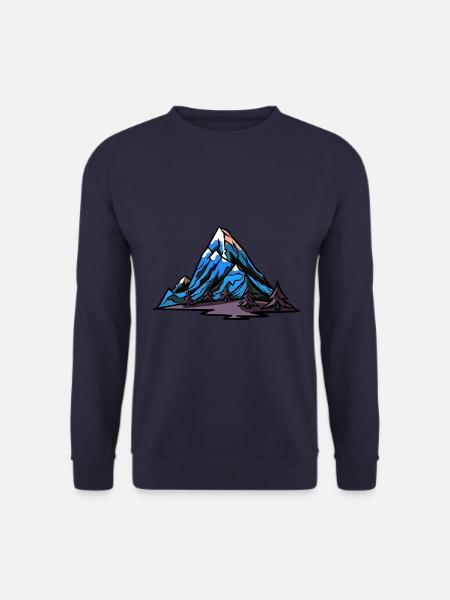 Mountains Landscape Symbol - Unisex Sweatshirt - navy