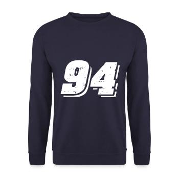 Symbole numérique 94 - Sweat-shirt Unisexe - marine - Devant - Alina (178cm) & Michal (187cm)