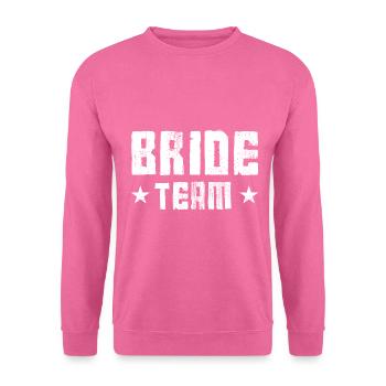 Équipe de la mariée - Sweat-shirt Unisexe - rose - Devant