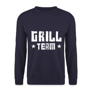 Grill Team - Unisex Pullover - Navy - Vorne - Alina (178cm) & Michal (187cm)