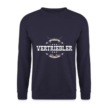 Vertriebler Beruf - Unisex Pullover - Navy - Vorne - Alina (178cm) & Michal (187cm)