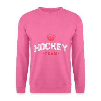 Équipe de hockey - Sweat-shirt Unisexe - rose - Devant