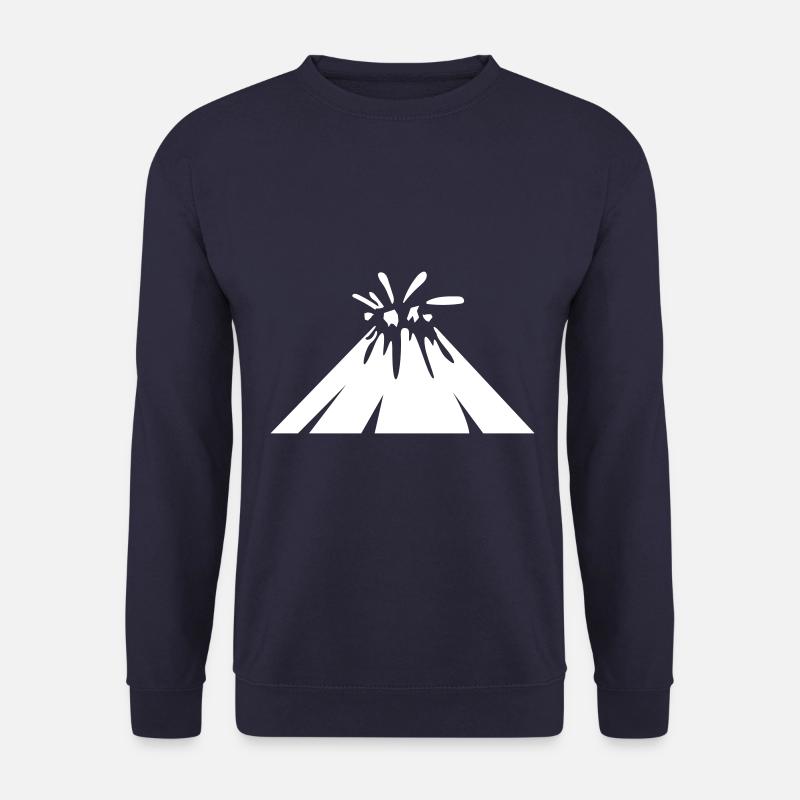 Vulkan icon symbol - Unisex Pullover - Navy