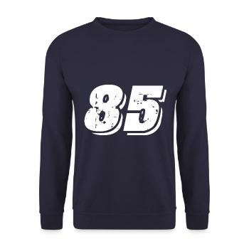 85 number symbol - Unisex Sweatshirt - navy - Front - Alina (178cm) & Michal (187cm)