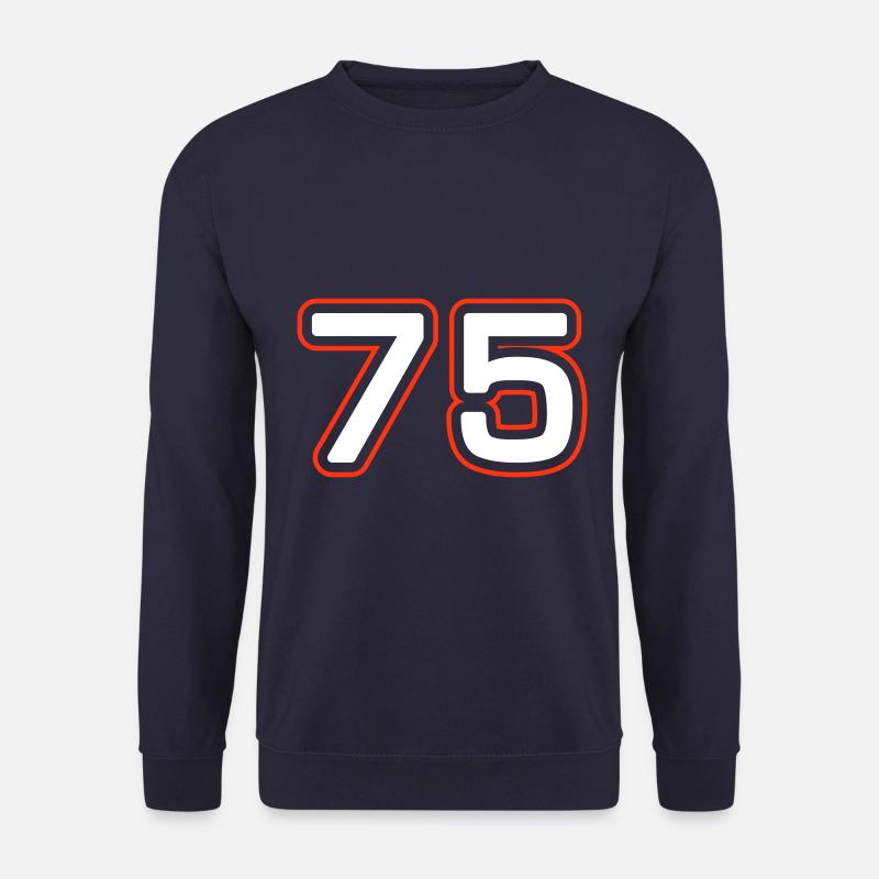 75 Zahl Symbol - Unisex Pullover - Navy