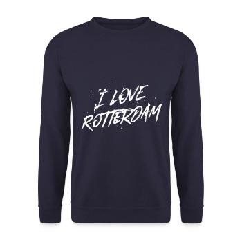J’adore Rotterdam - Sweat-shirt Unisexe - marine - Devant - Alina (178cm) & Michal (187cm)