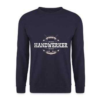 Handwerker Beruf - Unisex Pullover - Navy - Vorne - Alina (178cm) & Michal (187cm)