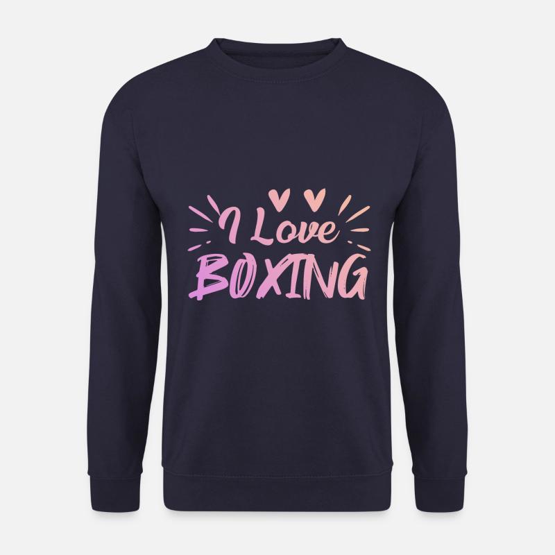 J’adore la boxe - Sweat-shirt Unisexe - marine